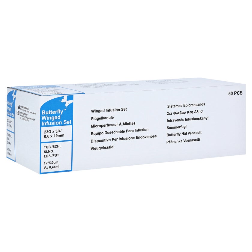 Butterfly Kanüle 23 G blau 50 St