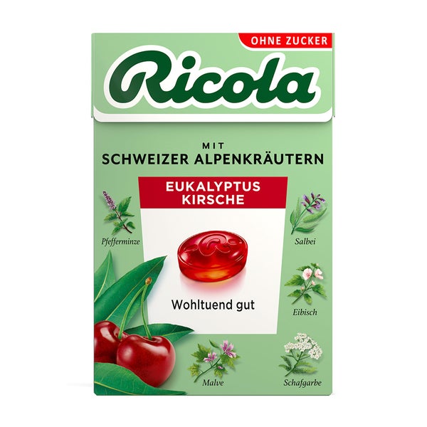Ricola O.z.box Eukalyptus Kirsche Bonbon 50 g
