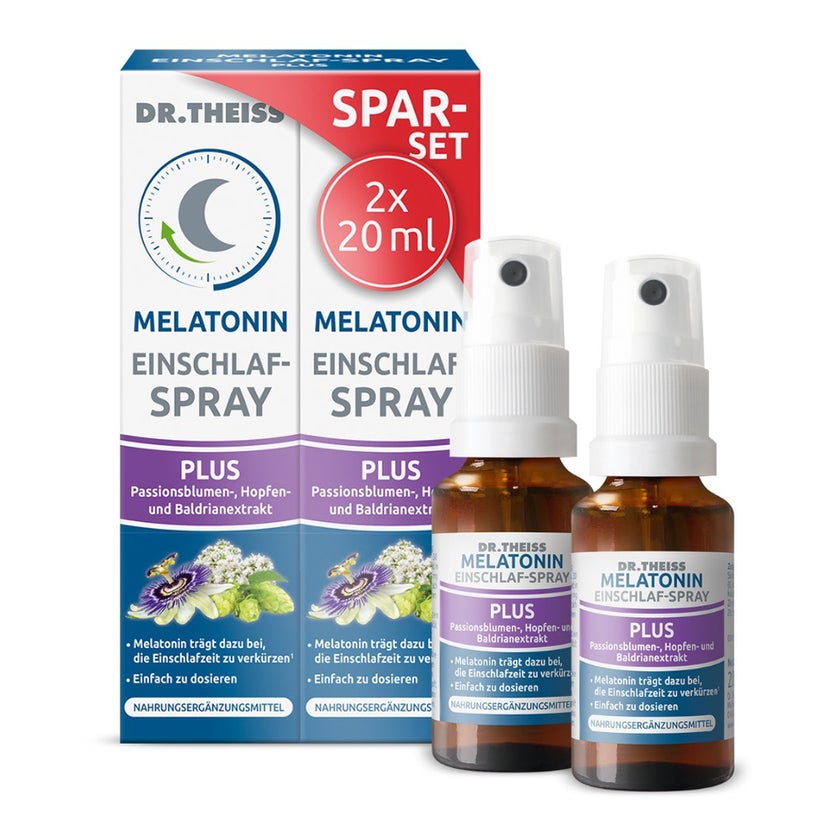 Dr. Theiss Melatonin Einschlaf-Spray PLUS Spar-Set 2X20 ml