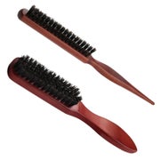 Wildschweinborsten Haarbürste Teasing Brush für Haar und Bar 1 St