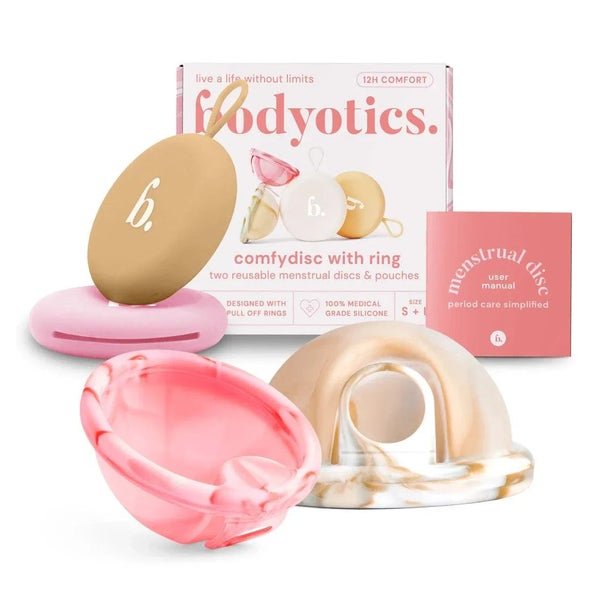 Bodyotics Menstruationsscheibe Wiederverwendbar S & L Beige 2 St