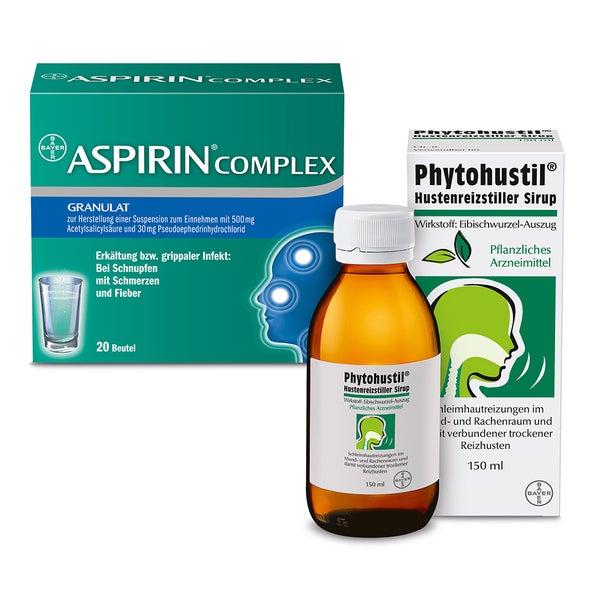 Aspirin Complex + Phytohustil Hustenreizstiller 1 St