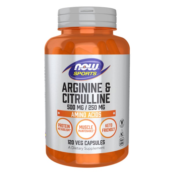 Arginin 500 mg & Citrullin 250 mg Aminosäuren, 120 Kapseln 120 St