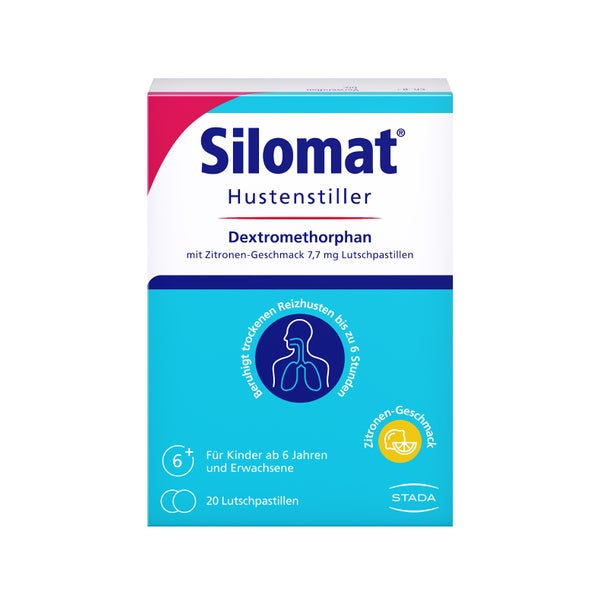 Silomat Hustenstiller Dmp Zitron.-geschm.7,7mg Lup 20 St