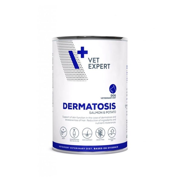 VET EXPERT Veterinary Diet Dog Dermatosis Salmon&Potato 0,4 kg