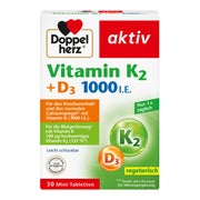 Produktabbildung: Doppelherz Vitamin K2+d3 1000 I.E. Table 30 St