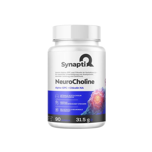 SynaptiQ® - NeuroCholine – Alpha-GPC + Citicolin NA 32 g