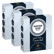 Produktabbildung: «Probierpack M», 9 Maßkondome, extra dünn, Größen 49, 53, 57 (9 Kondome) 9 St