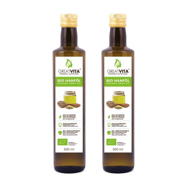 GreatVita Bio Hanföl 1000 ml