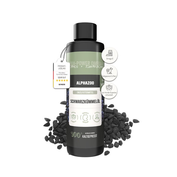 alphazoo Schwarzkümmelöl  für Hunde 250 ml