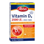 Abtei Vitamin D3 2500 I.E. + Zink + Selen 50 St