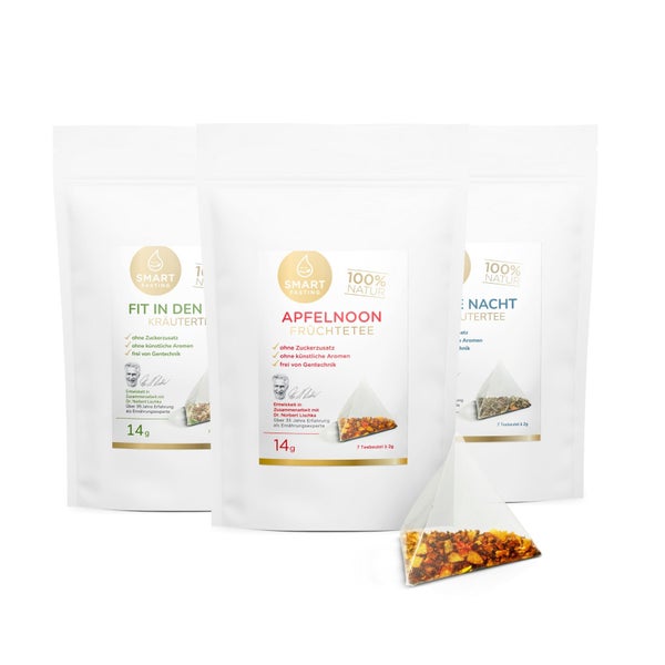 Tee Mix Bundle – 3 naturbelassene Teesorten, 21 Beutel 21 g