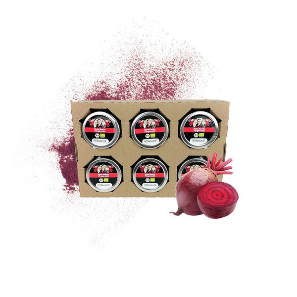 SANUUS® BIO Rote-Beete Gewürzsalz zum Kochen & Verfeinern 6x120g 720 g