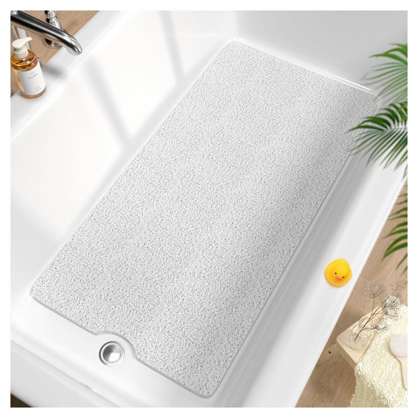 Badewannenmatte rutschfest aus PVC mit Luffa 1 St