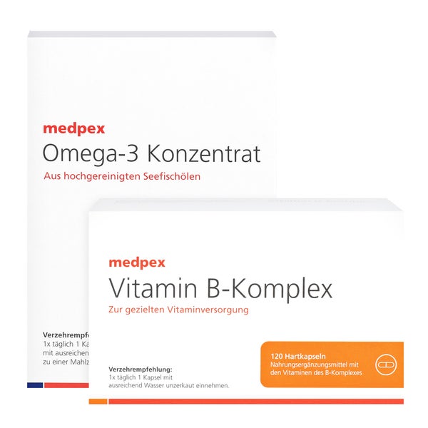 medpex Omega-3 & Vitamin B-Komplex 1 Set