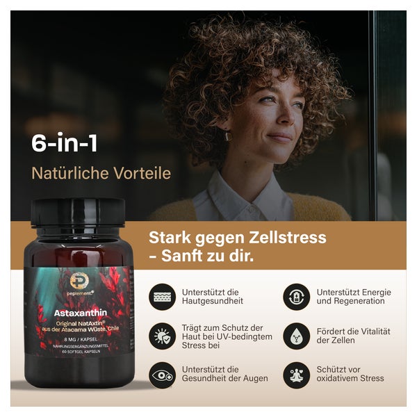 peplement Astaxanthin - NatAxtin® aus der Atacama-Wüste 60 St