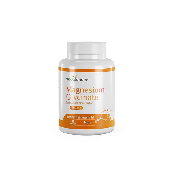 VitaSanum® Magnesium Glycinate – Sanft &amp; hoch bioverfügbar (90 Kapseln) 90 St