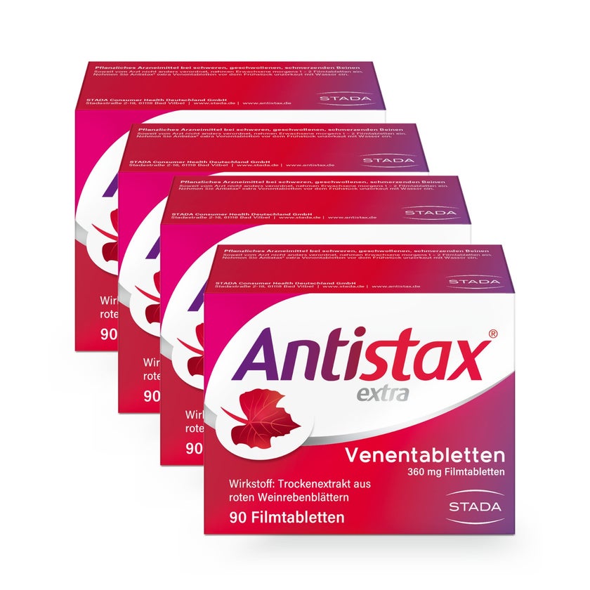 Antistax® extra Venentabletten Viererpack 4X90 St