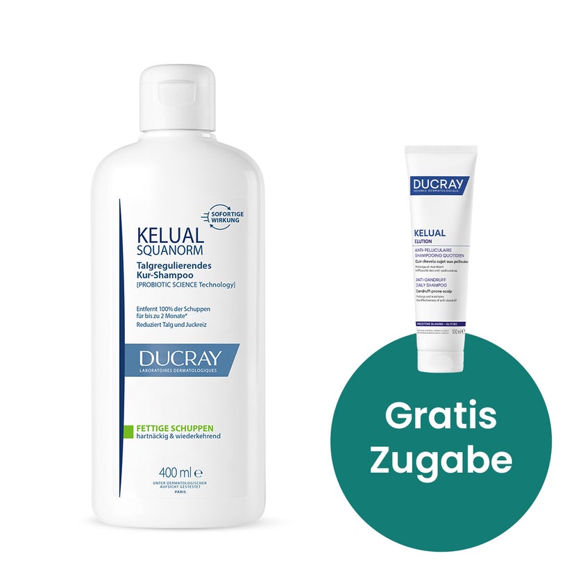 KELUAL SQUANORM Anti-Schuppen Shampoo Fettige Schuppen 400 ml