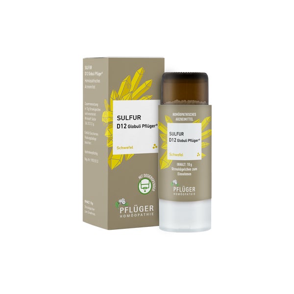 Sulfur D12 Globuli Pflüger 10 g