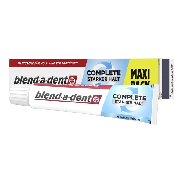 blend-a-dent Complete Haftcreme, Originale Frische, für Voll- und Teilprothesen - 70 g - Tube 70 g