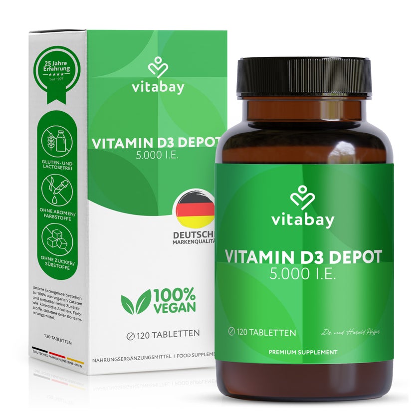 Vitabay Vitamin D3 Depot 5000 I.E. 120 St