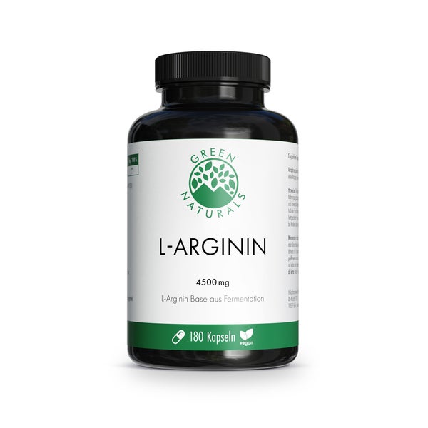 GREEN NATURALS L-Arginin Base 4500 mg vegan 180 St