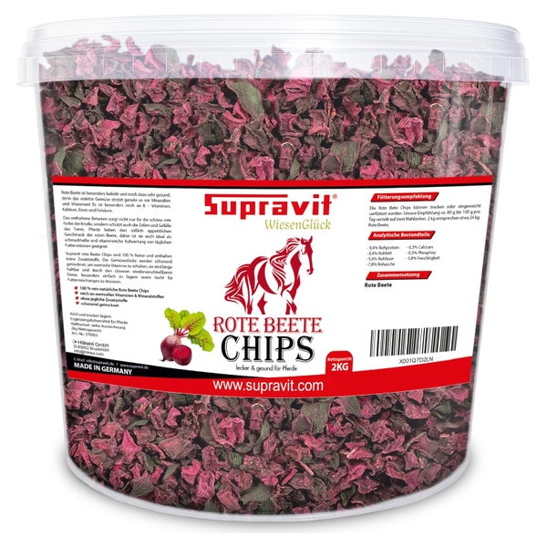 Supravit Rote Beete Chips 2kg Pferdeleckerli 2 kg