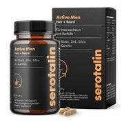 serotalin Active Men Hair & Beard | Biotin, Zink & Selen 60 St