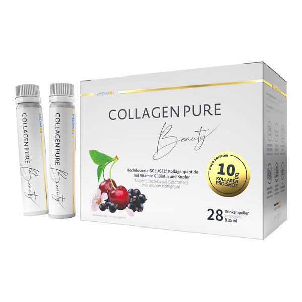 COLLAGEN PURE Beauty 10 g Kollagen Trinkampullen hochdosiert 28X25 ml