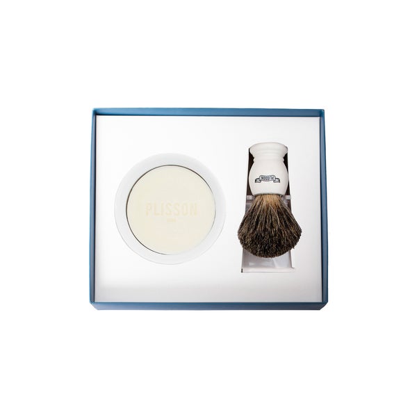 Plisson 1808 Rasierset Essentiel 3-piece set Pure Badger Russian Grey