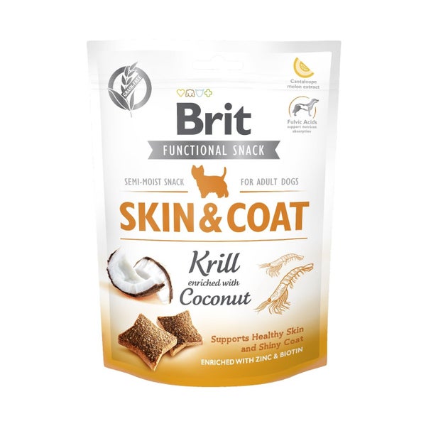 BRIT Care Dog Functional Snack skin&coat Krill 0,15 kg
