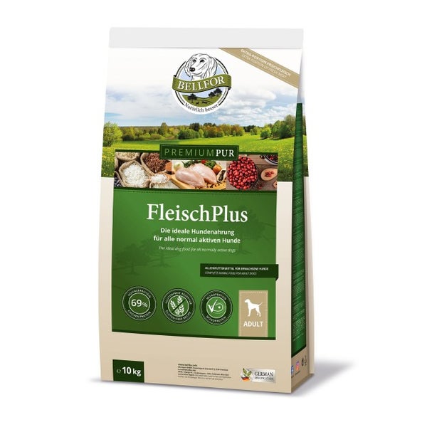 Bellfor Glutenfrei Hundefutter PREMIUM PUR FleischPlus 10 kg 10000 g