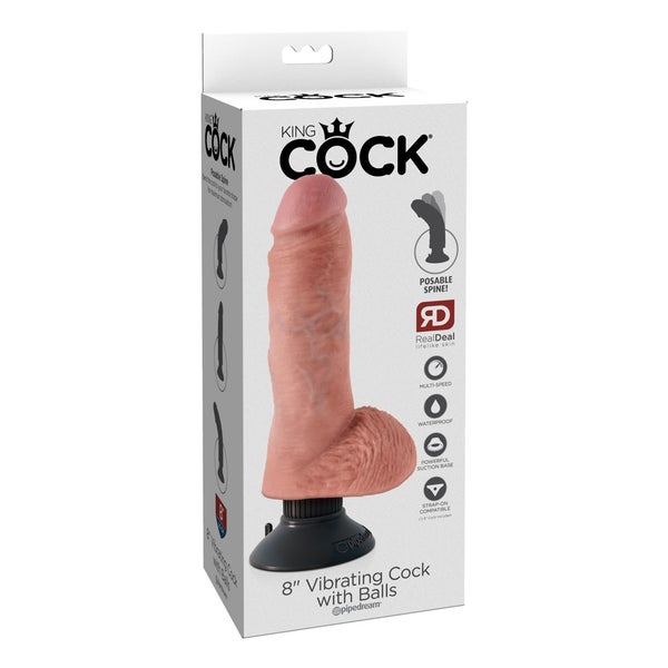 King Cock - KC 8 Vibrating Cock with Ball