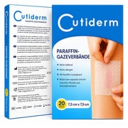 Cutiderm sterile Paraffingaze Kompresse 7.5 cm x 7.5 cm 20 St