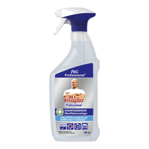 Multipack 6x Mr. Proper Professional Desinfizierender Oberflächenreiniger 750 ml 1 St