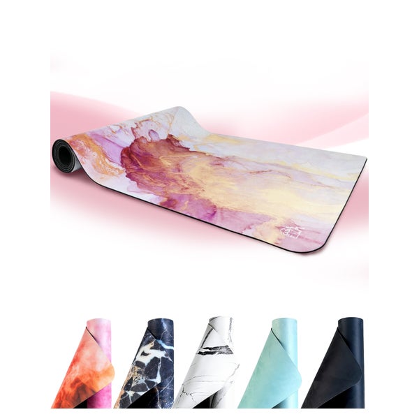 Fitness- & Yogamatte - aquarell rosé 1 St