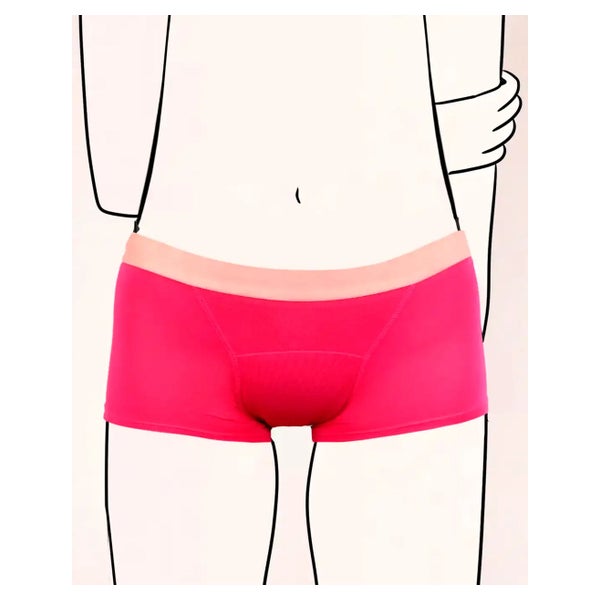 MYLILY Teens Periodenunterwäsche Boxer Slip | Pink - Größe 134/140 1 St