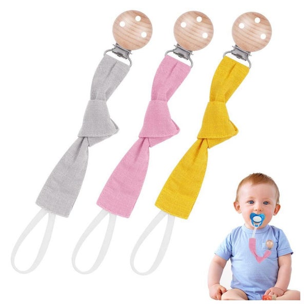 Scherkette Baumwolle mit Clip für Baby 1 St