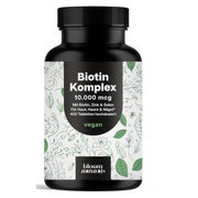 Biotin 10.000 mcg - 400 Tabletten - Bloom Naturals 400 St