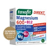 Taxofit Magnesium 600+b12 Direkt Granulat 20 St