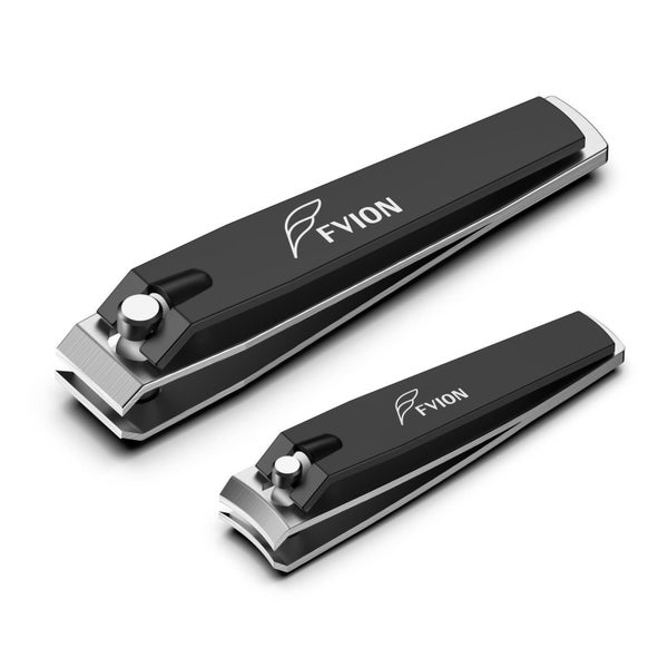 FVION Nagelknipser Set (2 Stück) - Edelstahl Nagelschneider für Finger- und