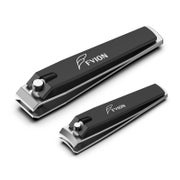FVION Nagelknipser Set (2 Stück) - Edelstahl Nagelschneider für Finger- und