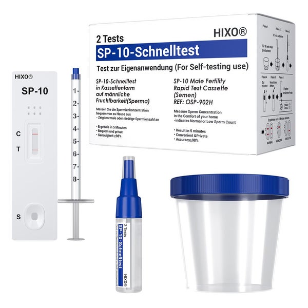 HIXO Sperma Test Fruchtbarkeitstest für Männer 2 St