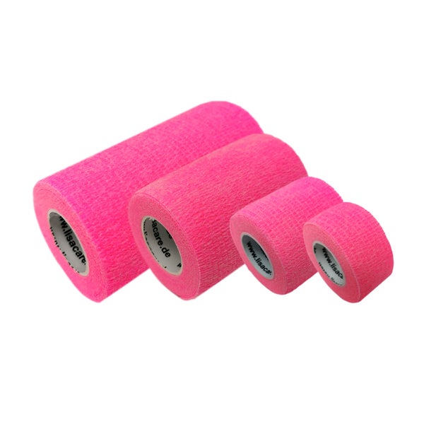 LisaCare Pflasterbandagen Neonpink - Selbstklebender Verband 4 St