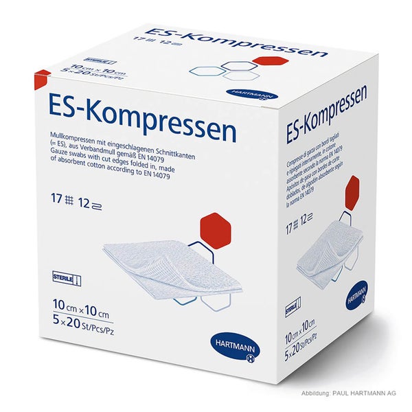 Hartmann ES-Kompressen steril 12-fach