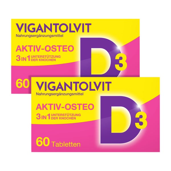 VIGANTOLVIT Vitamin D3 K2 Kalzium 2X60 St