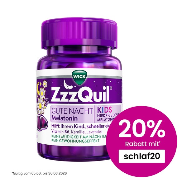 WICK ZzzQuil® Gute Nacht KIDS Melatonin 30 St
