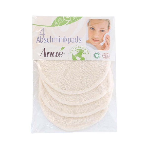 Anae - Abschminkpads Bio-Baumwolle 4 St