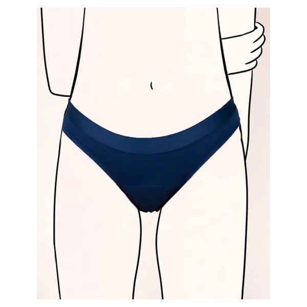 MYLILY Teens Periodenunterwäsche Slip | Blau - Größe 134/140 1 St